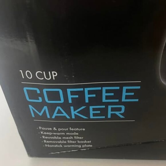 Living Solutions 10 Cup Coffee Maker, - Picture 4 of 4